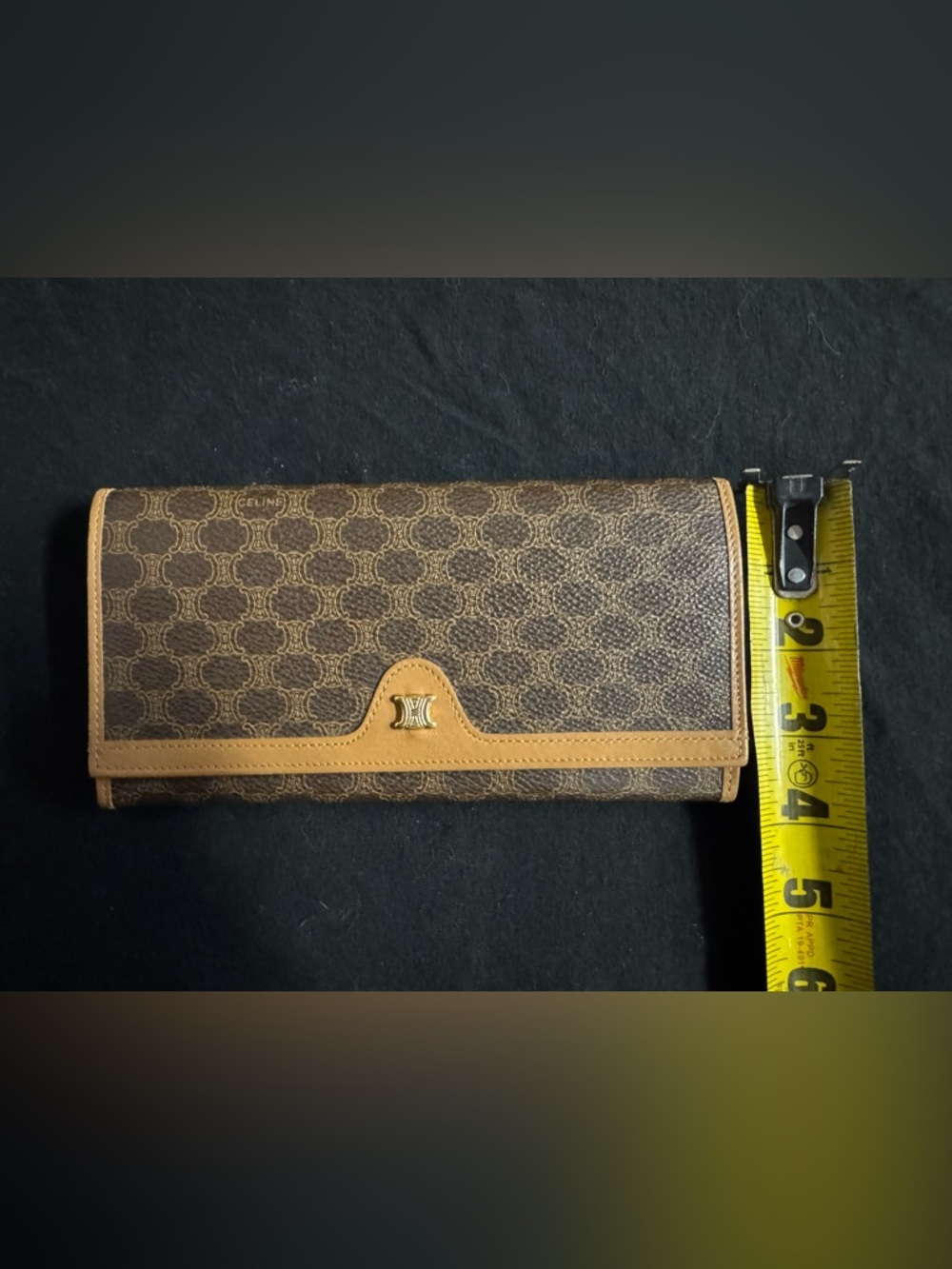 Vintage Celine M08 Paris Macadam Canvas Long Wallet Made in Italy - Picture 15 of 15